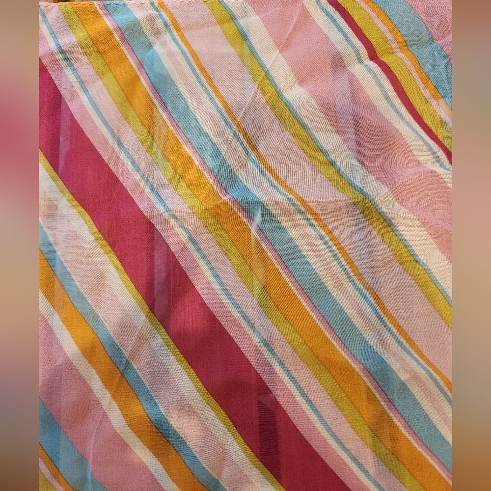 Coach Multicolor Plaid Scarf